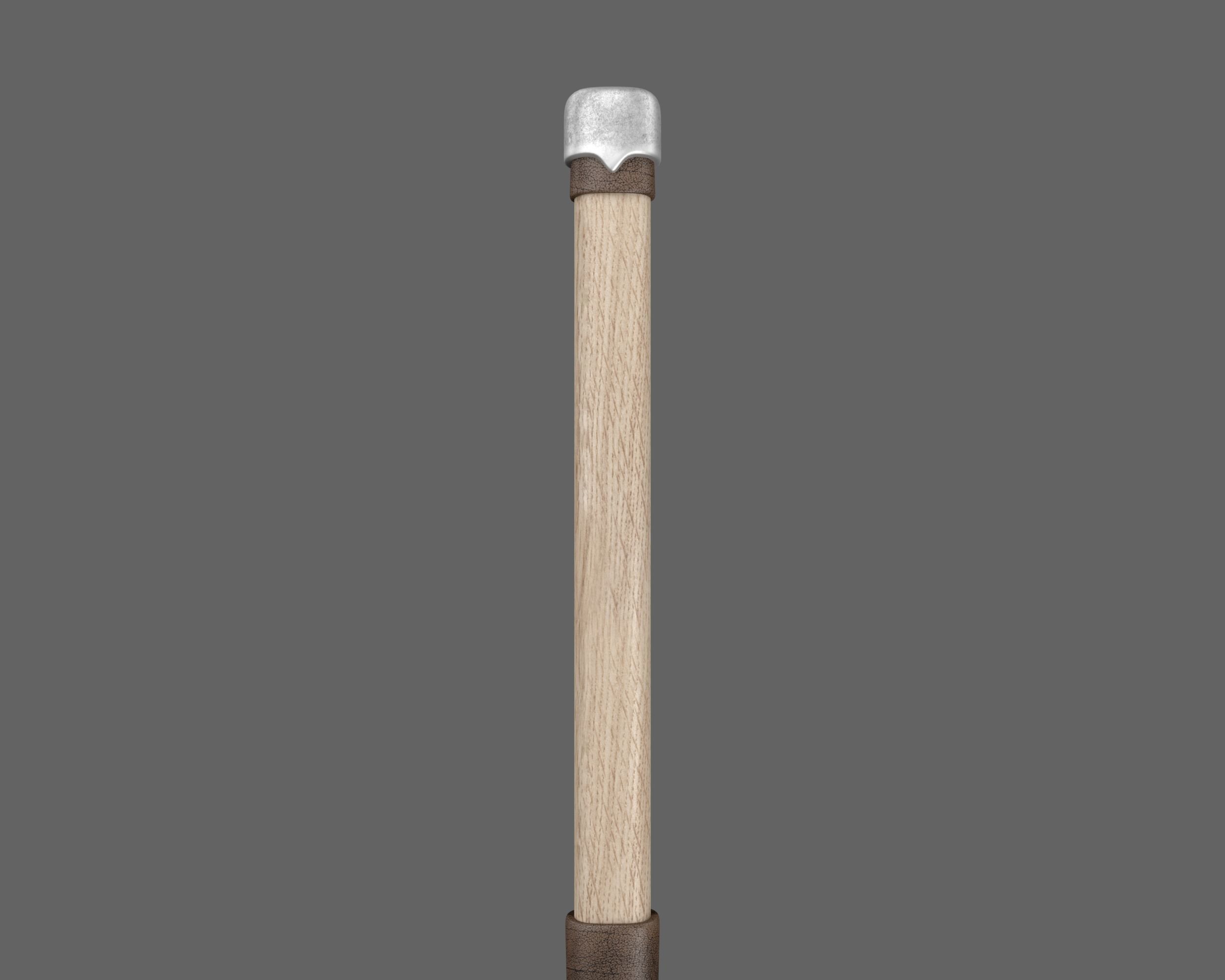 Ancient Viking Spear Low-poly 3D model_14
