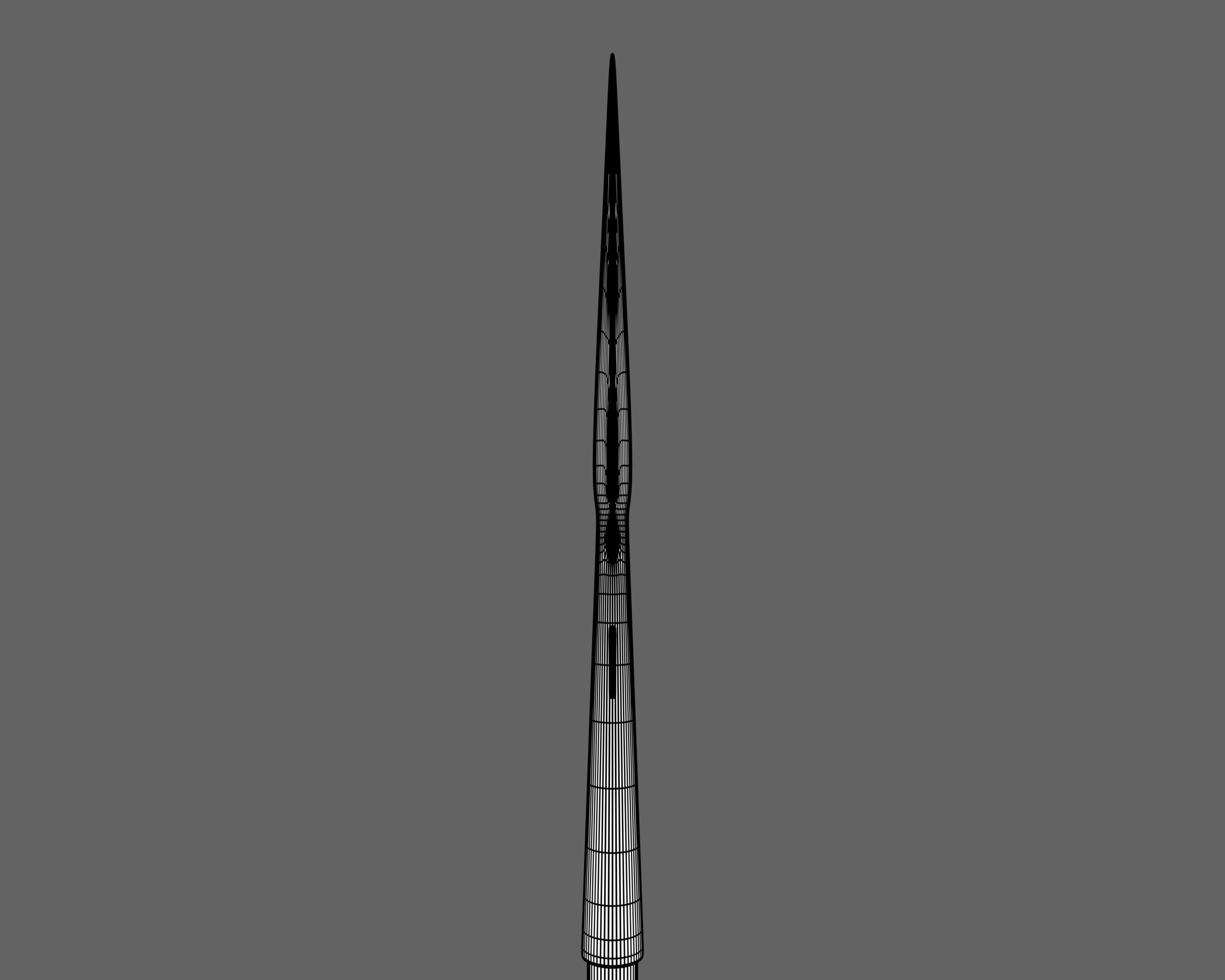 Ancient Viking Spear Low-poly 3D model_13