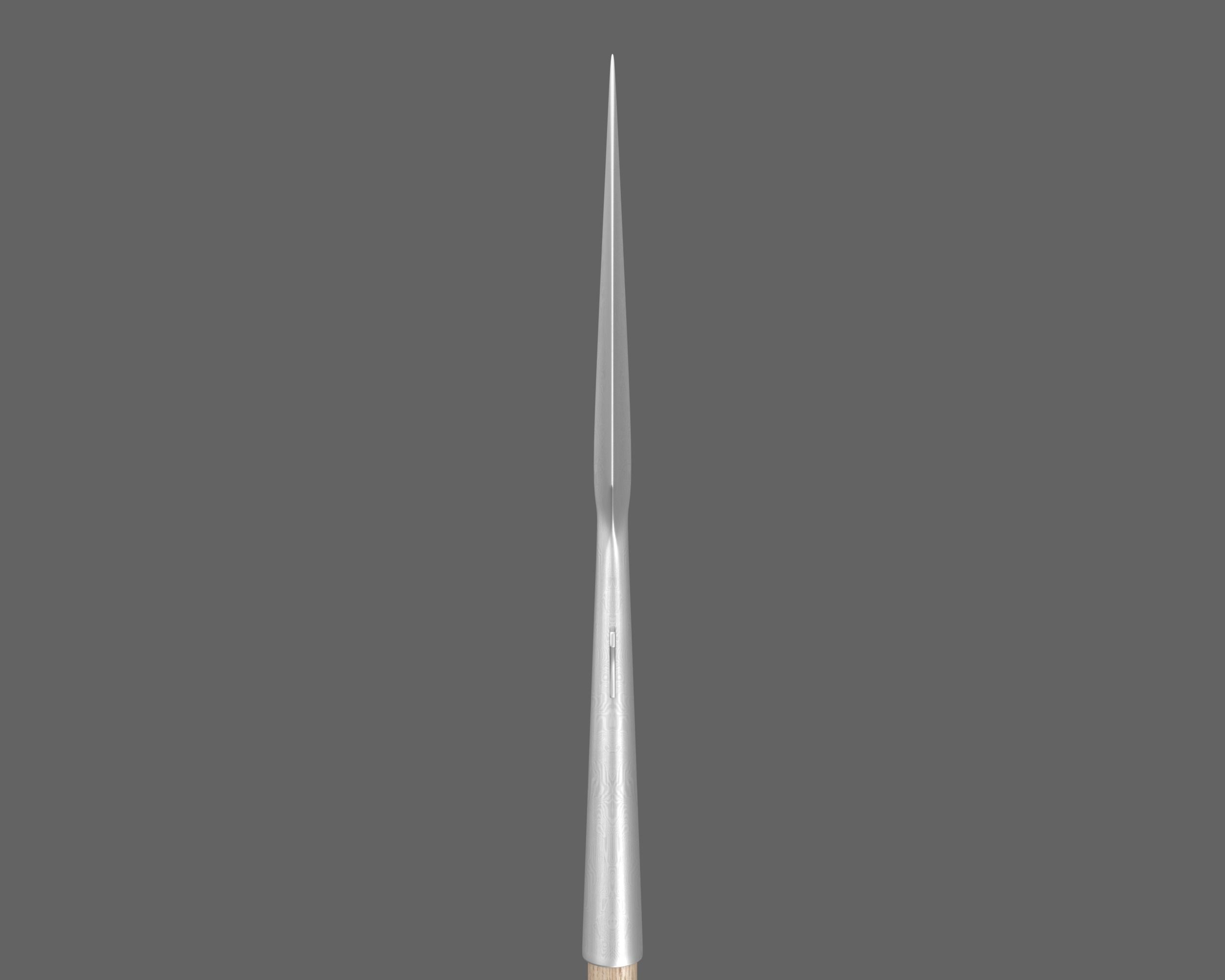 Ancient Viking Spear Low-poly 3D model_11