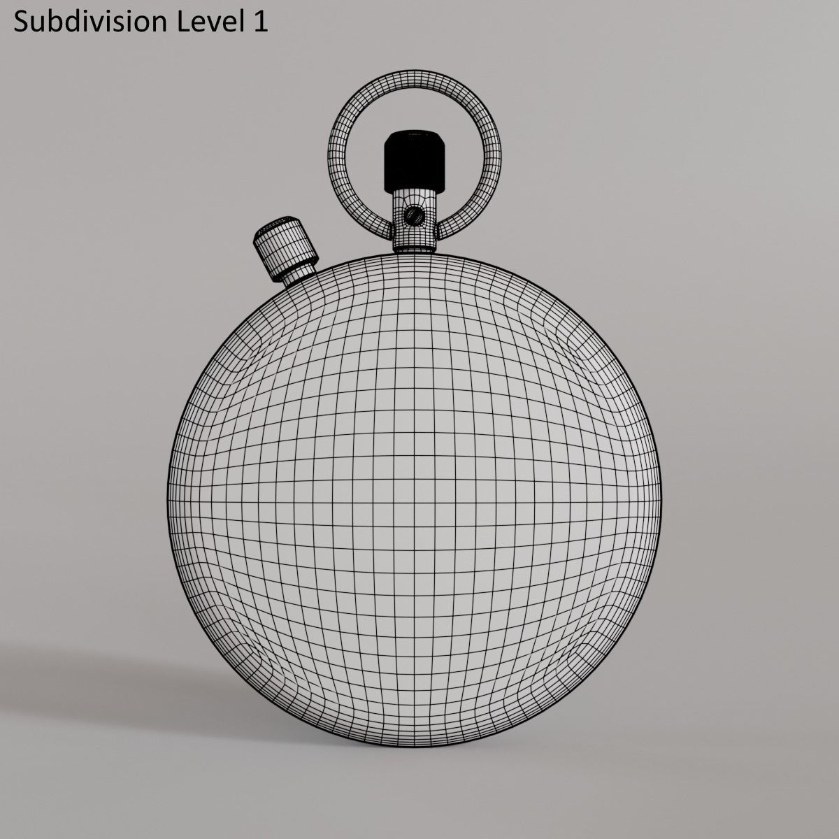 Stopwatch 3D model_12