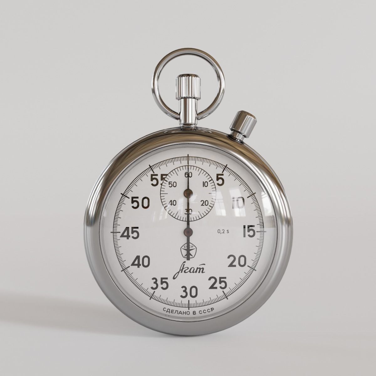 Stopwatch 3D model_0