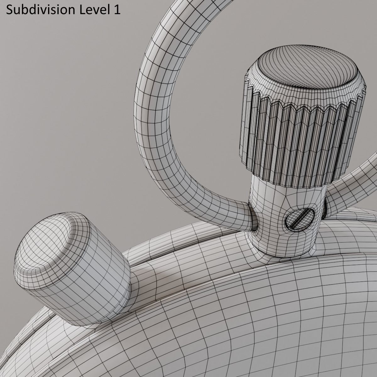 Stopwatch 3D model_14