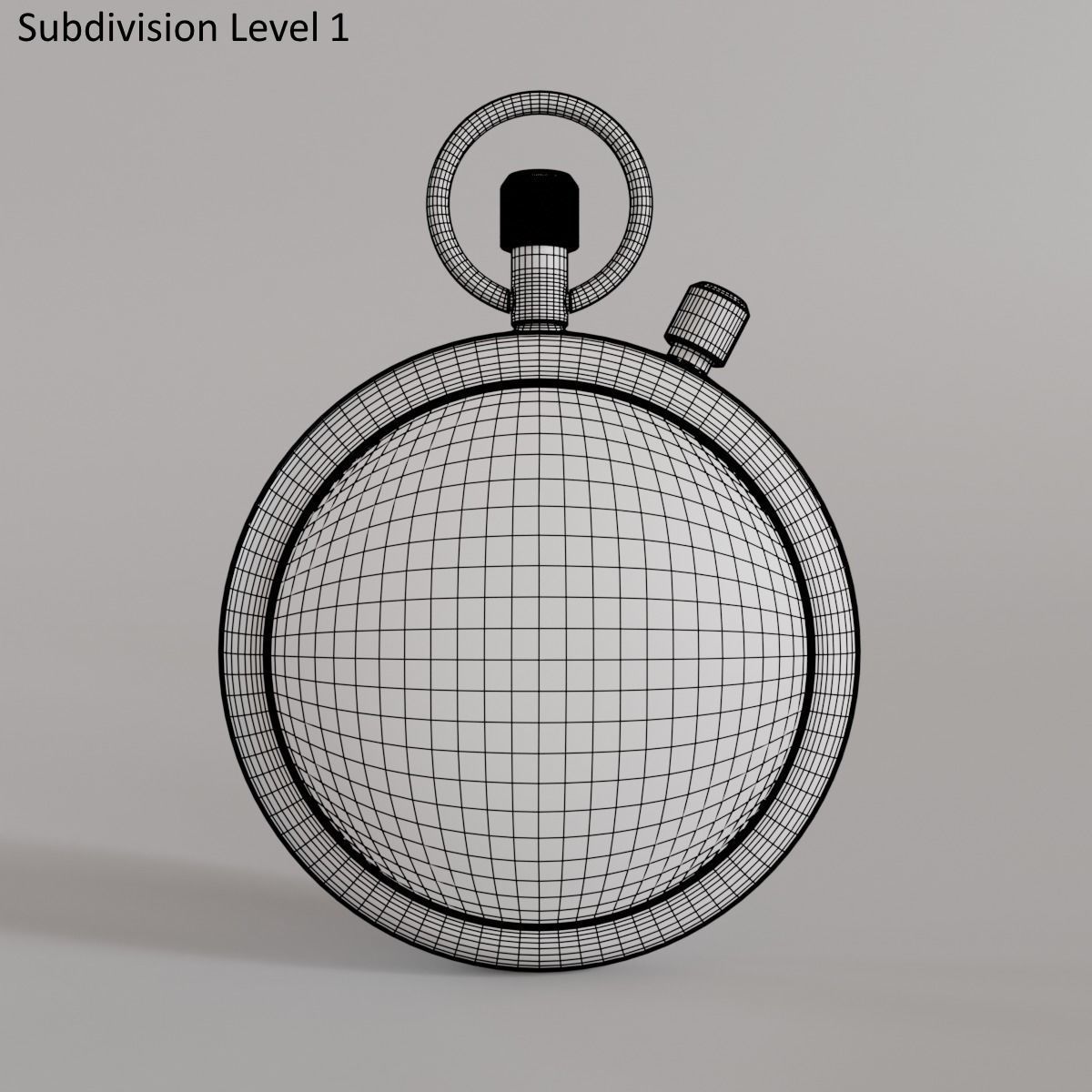 Stopwatch 3D model_10