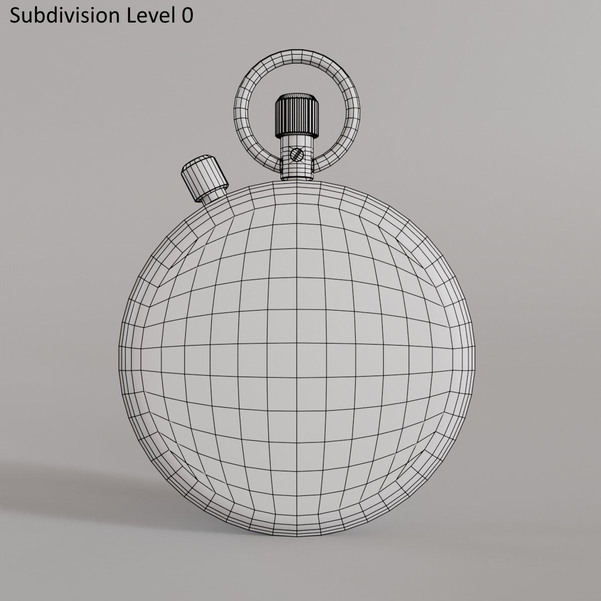 Stopwatch 3D model_11