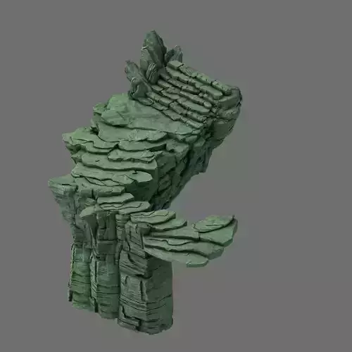 Mountain - terrain stone staircase 02