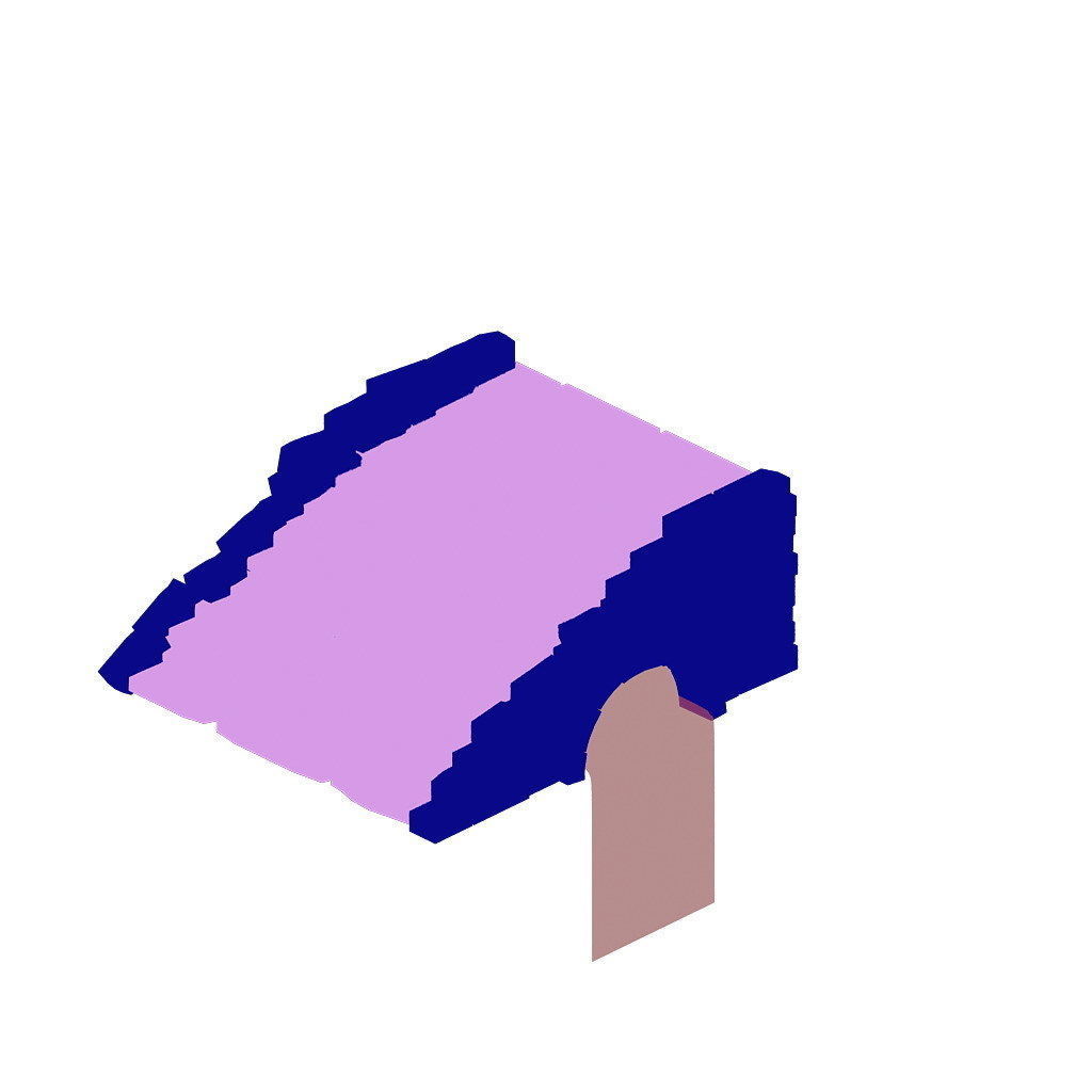 Mountain - terrain stone staircase 03 3D model_6