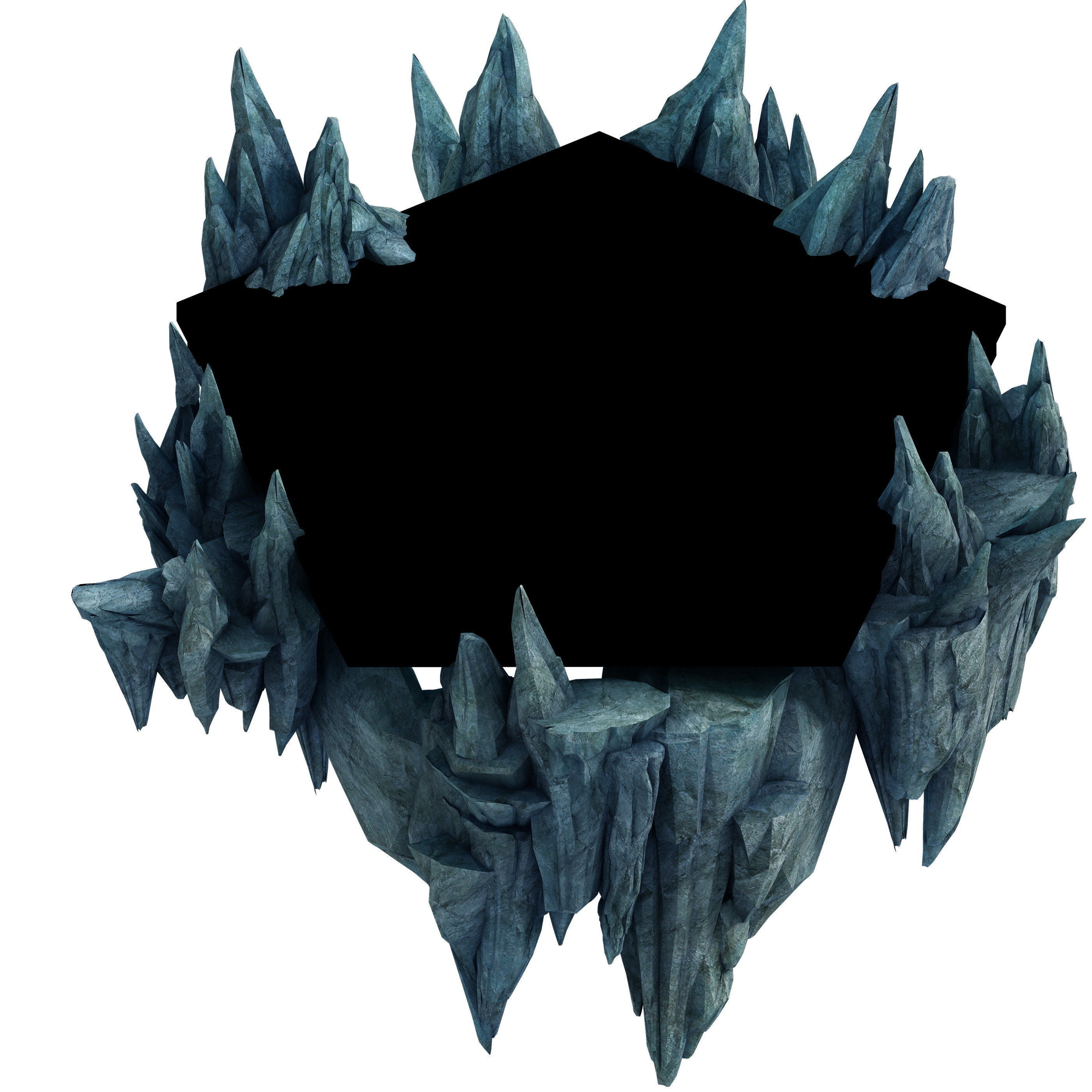 Game model - Ascension stage flying point 3D model_1