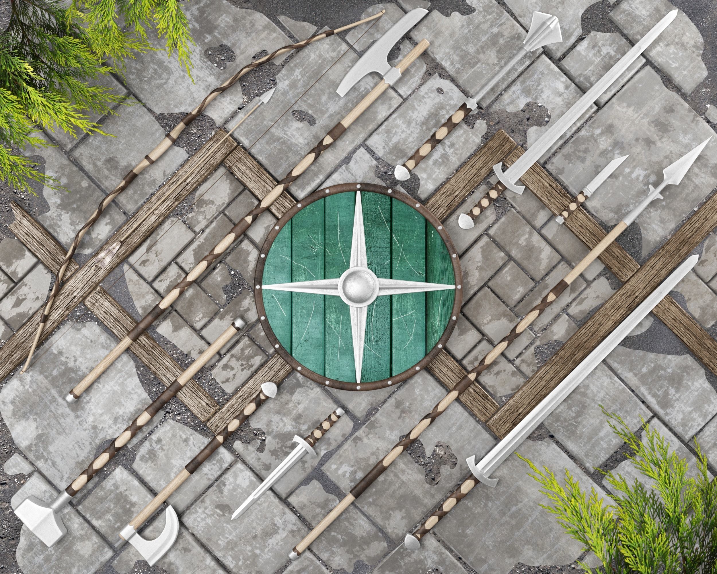 Ancient Collection Viking Weapons Set _57