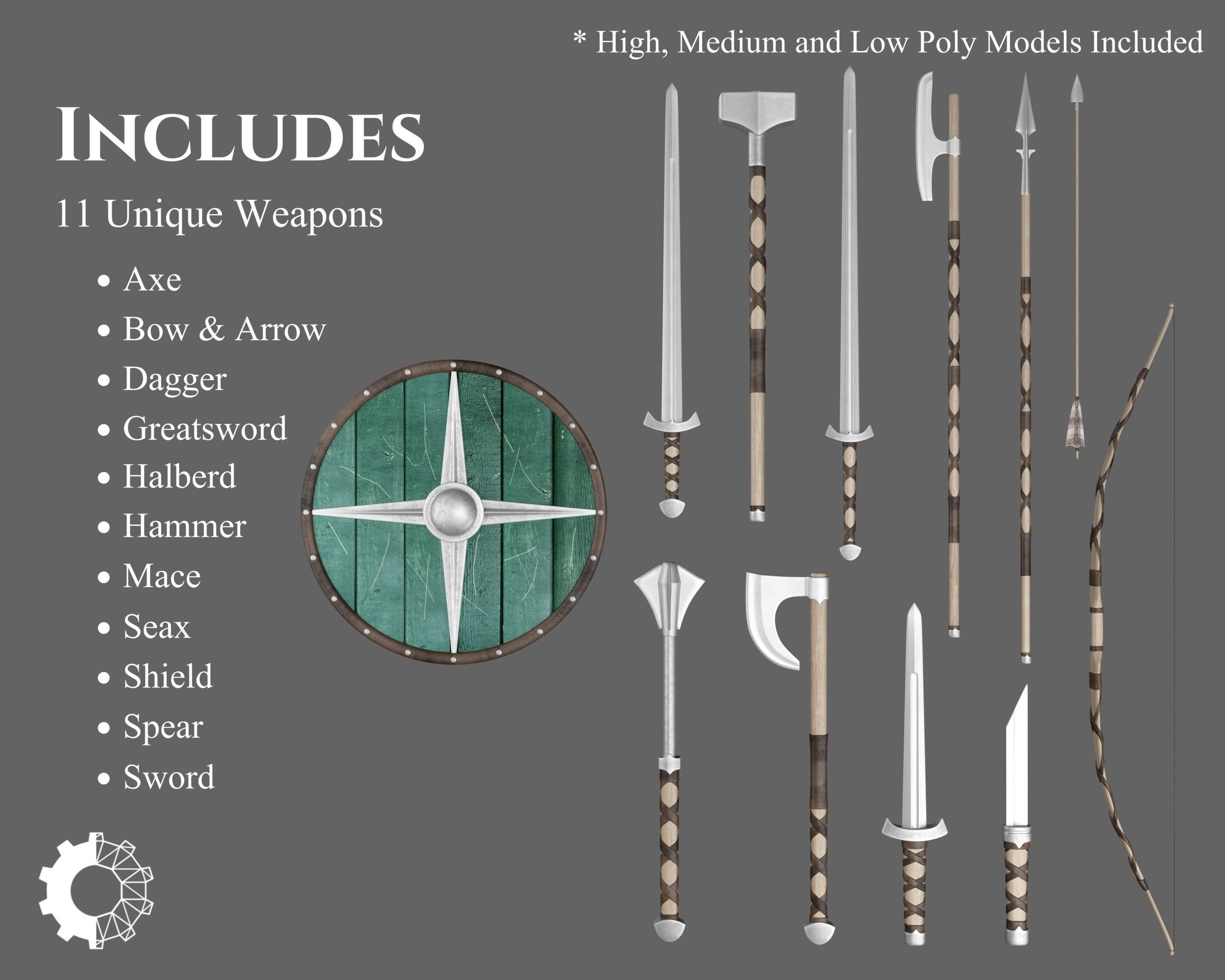 Ancient Collection Viking Weapons Set _1