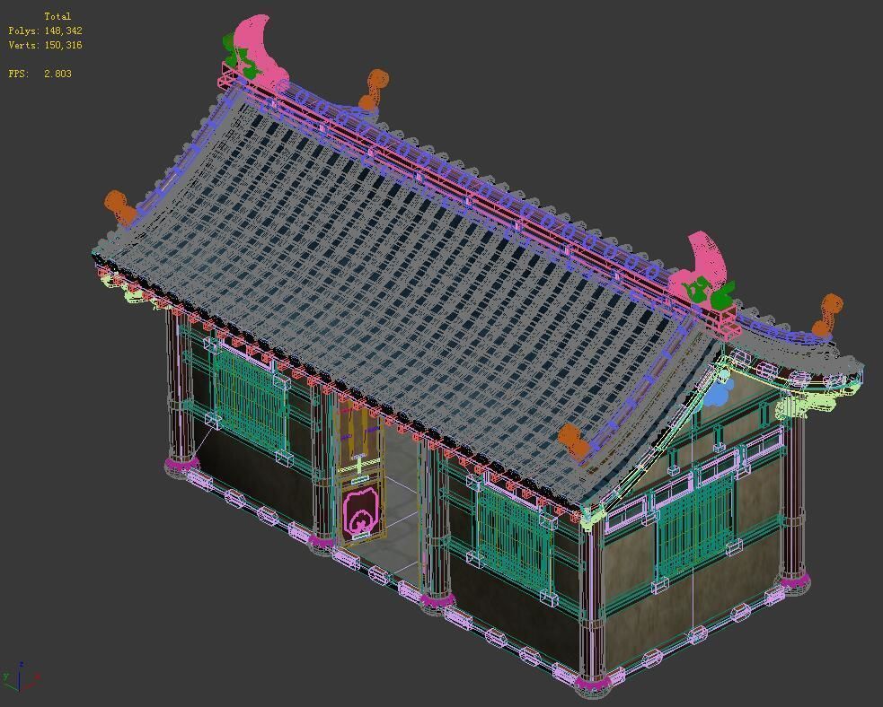 Market - City Building 01 3D model_5