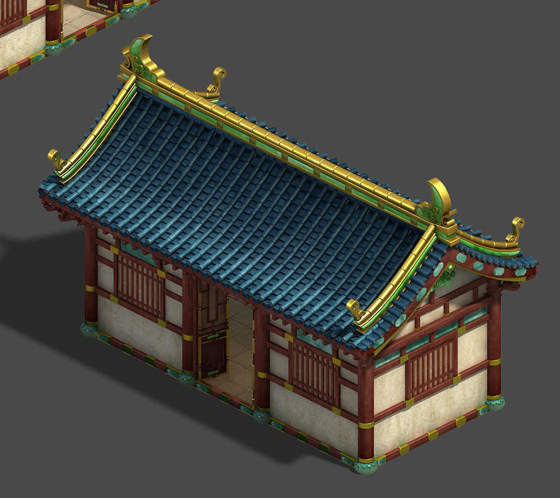 Market - City Building 01 3D model_2