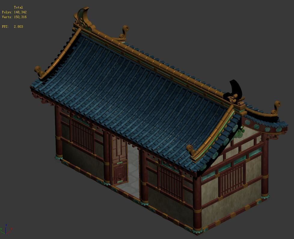 Market - City Building 01 3D model_4