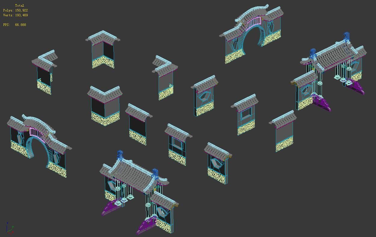 Academy - door wall 3D model_7