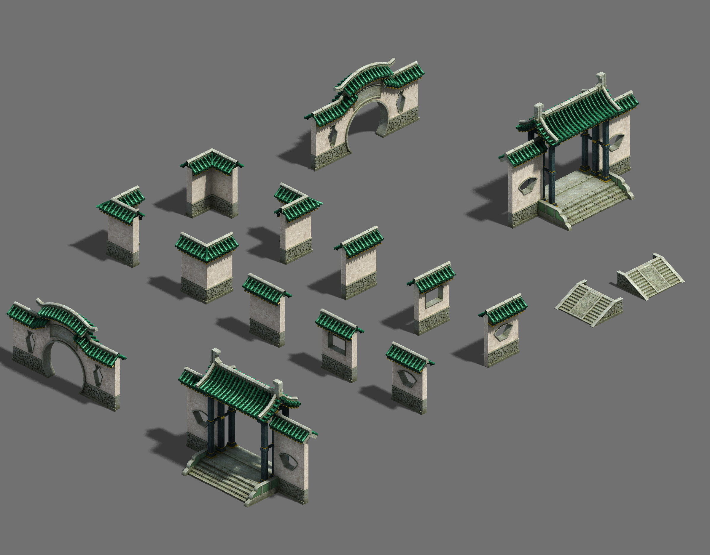 Academy - door wall 3D model_5