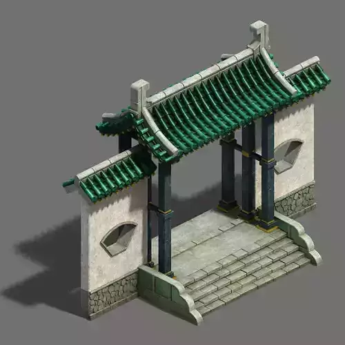 Academy - door wall 3D model