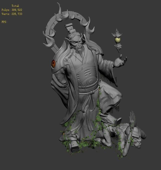 Shushan - statue 3D model_4