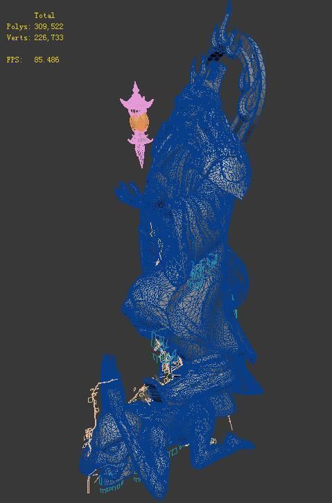 Shushan - statue 3D model_7