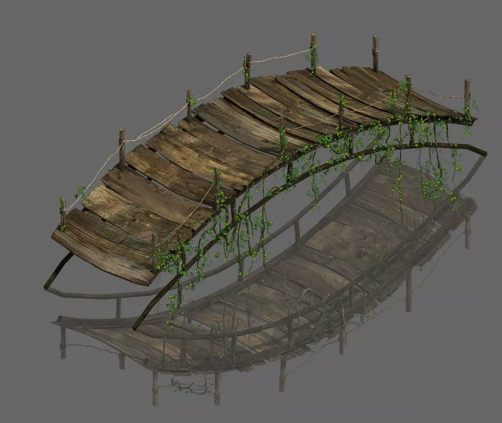 Shushan - arch bridge 3D model_0