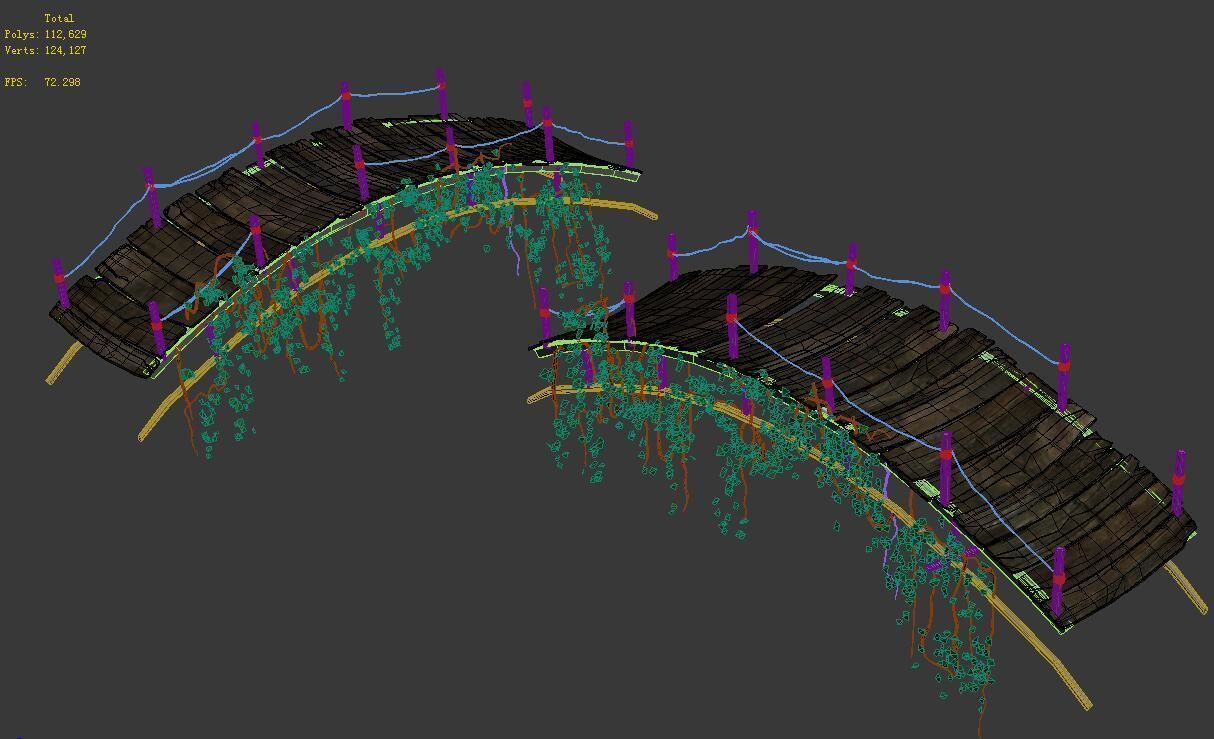 Shushan - arch bridge 3D model_1