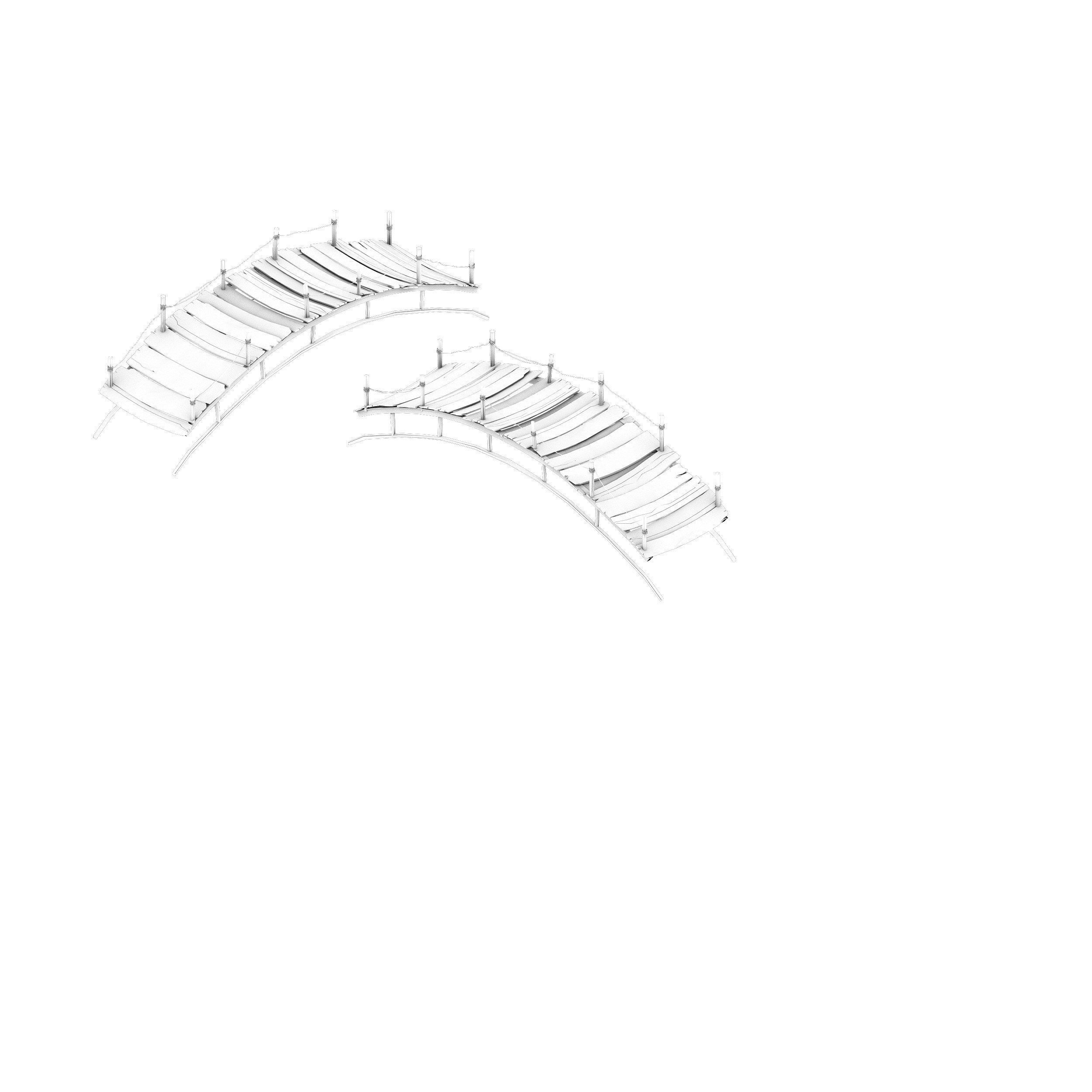 Shushan - arch bridge 3D model_7