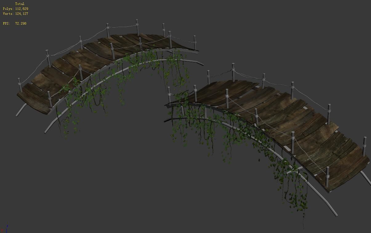 Shushan - arch bridge 3D model_9