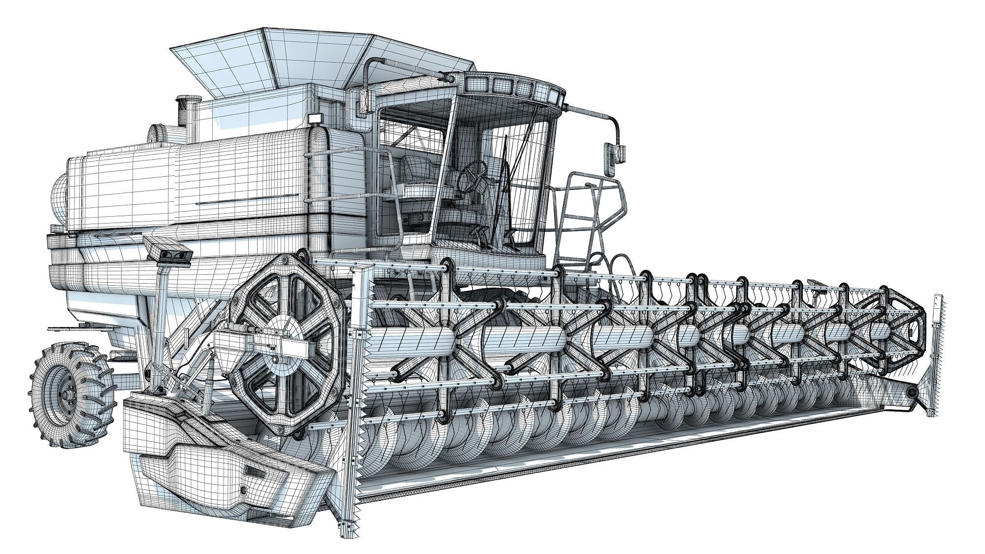 Combine Harvester 3D model_19