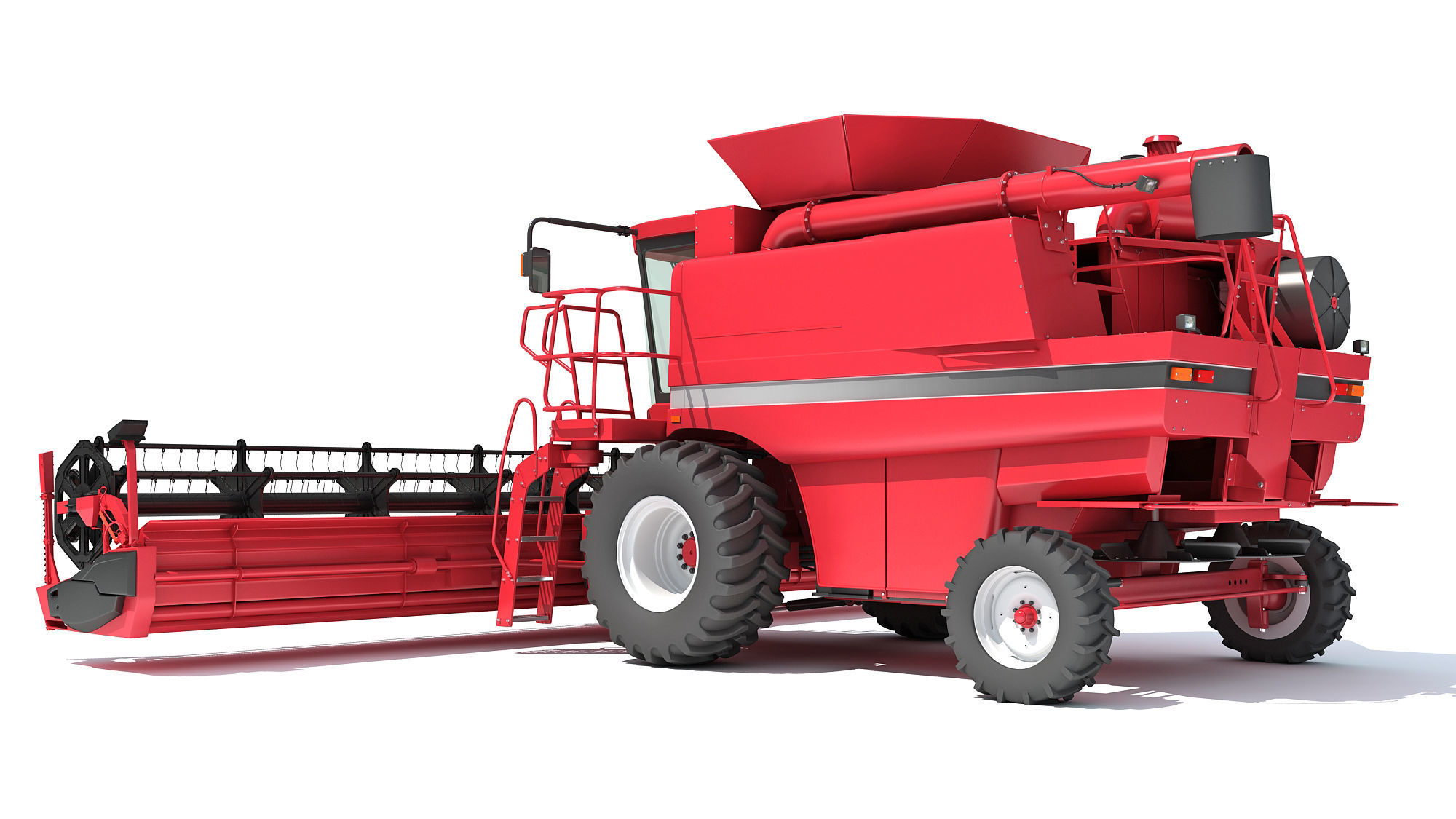 Combine Harvester 3D model_2