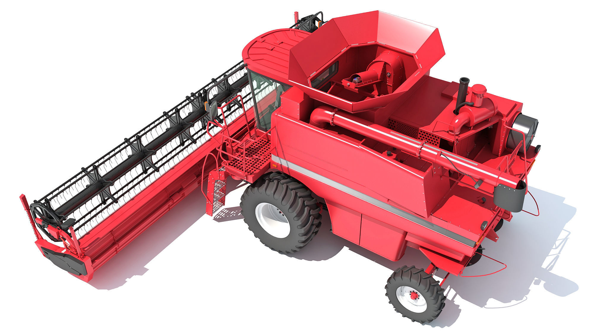 Combine Harvester 3D model_3