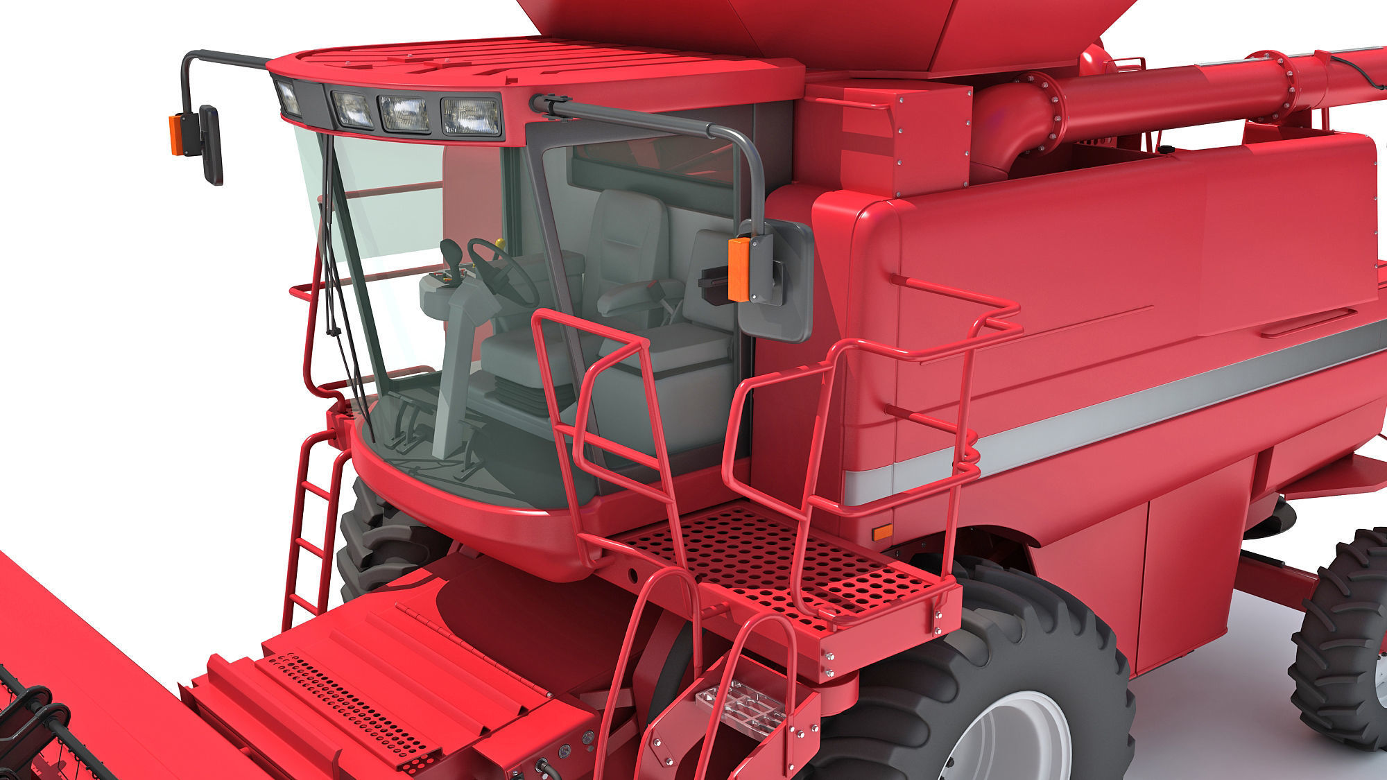 Combine Harvester 3D model_14