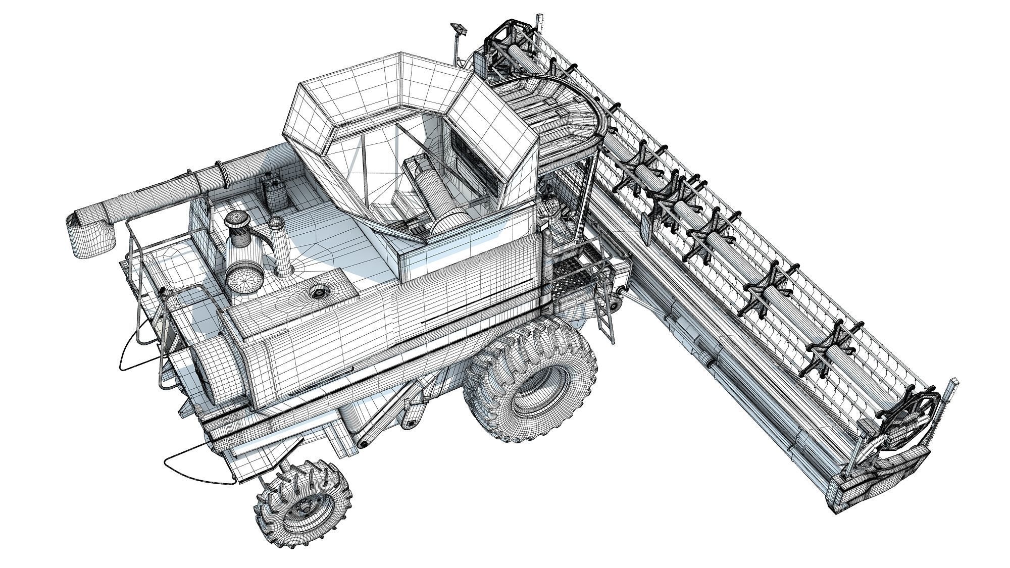 Combine Harvester 3D model_18