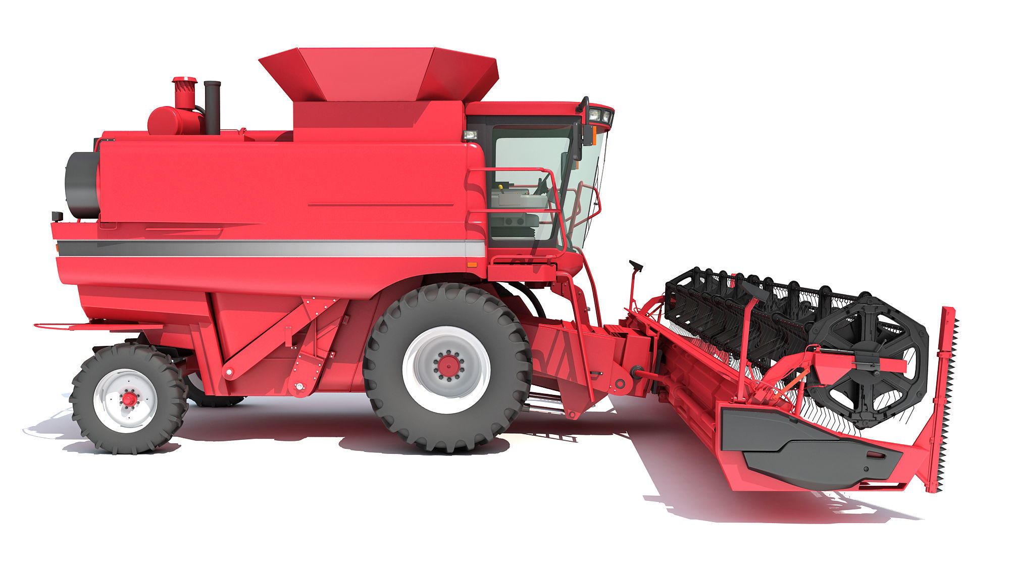 Combine Harvester 3D model_8