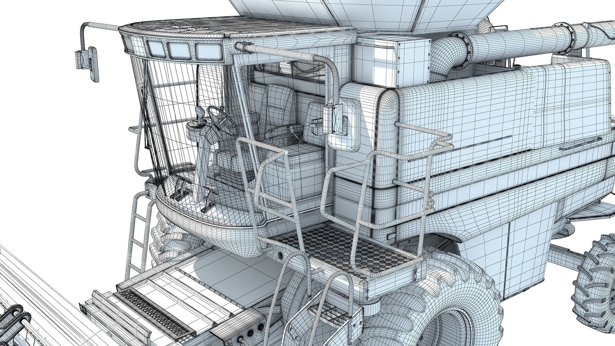 Combine Harvester 3D model_20