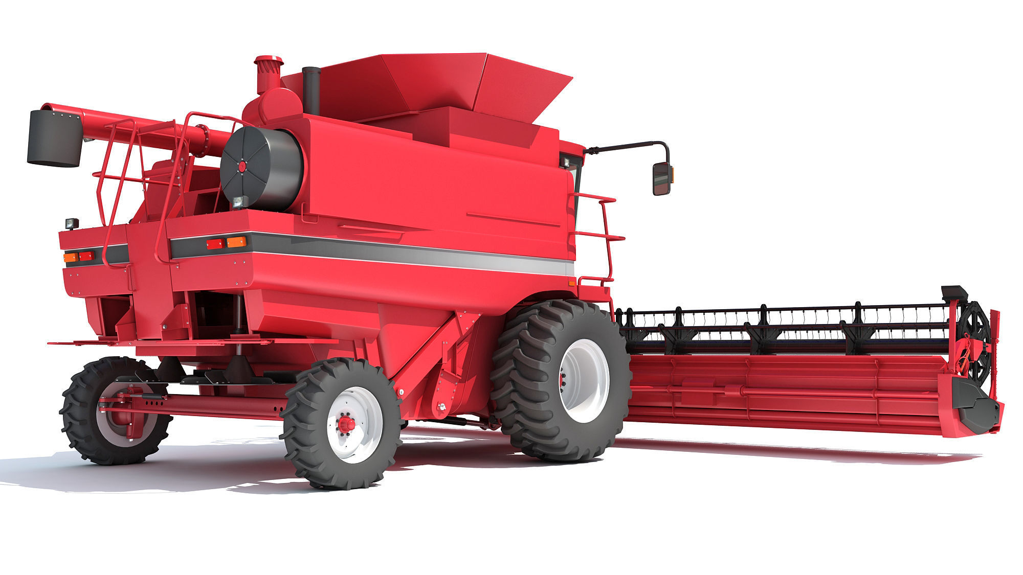 Combine Harvester 3D model_5