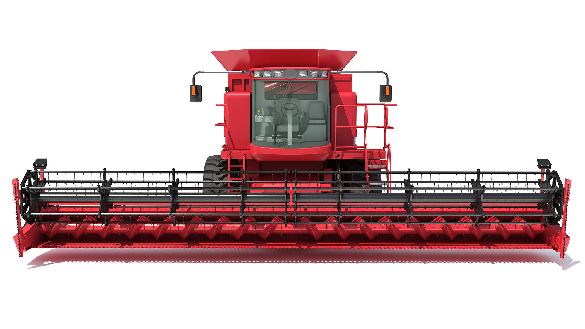 Combine Harvester 3D model_11
