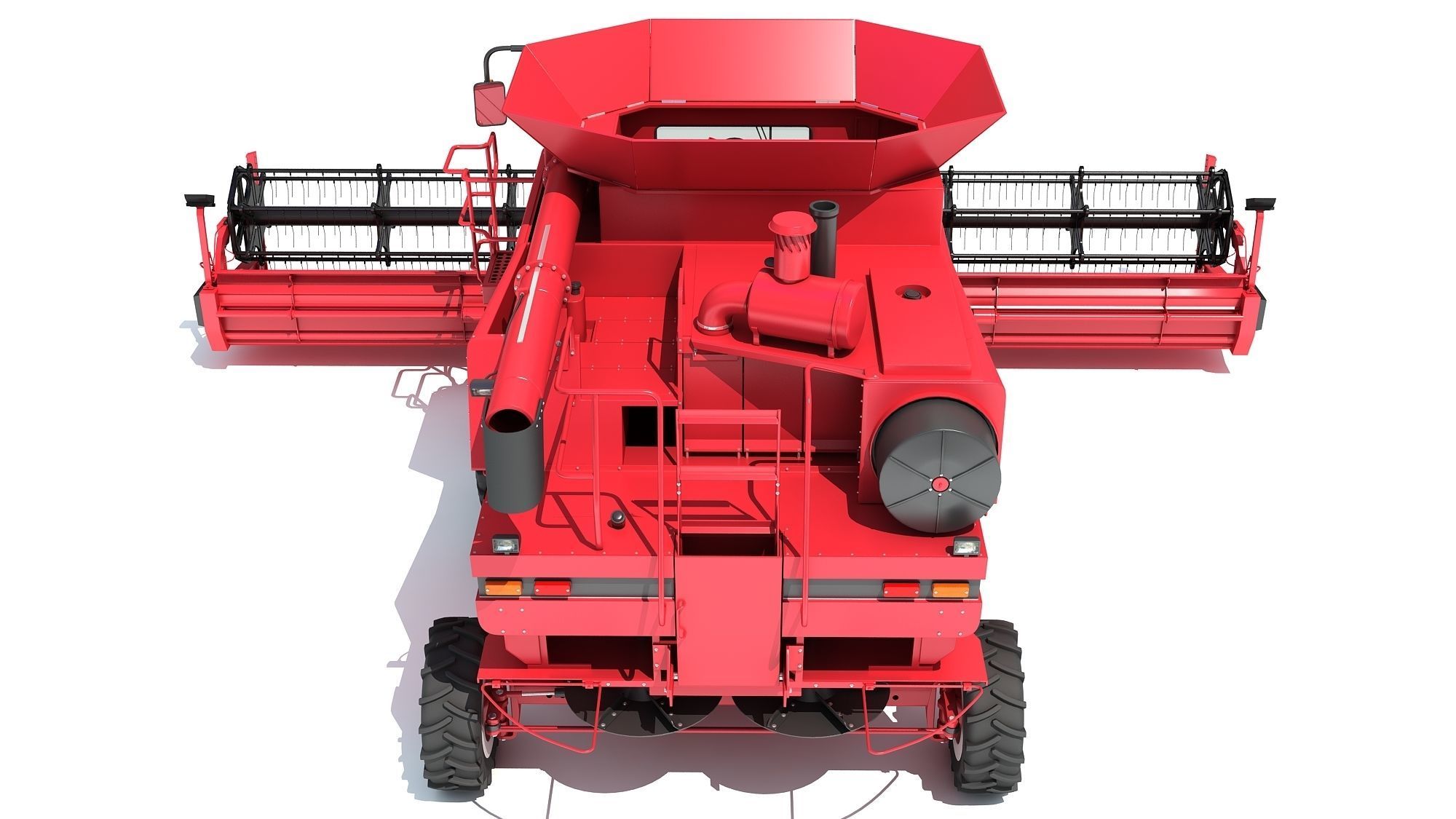 Combine Harvester 3D model_4