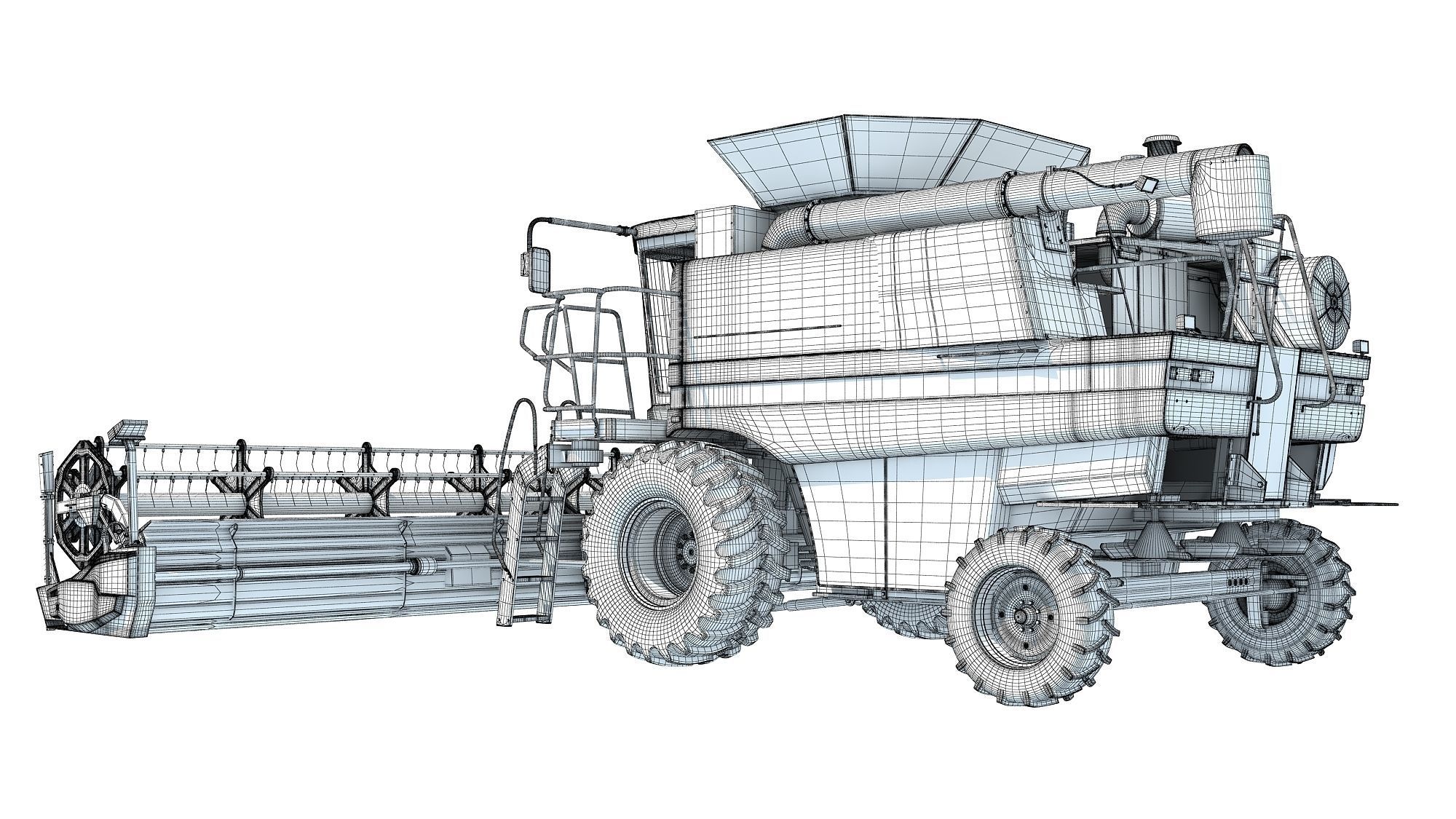 Combine Harvester 3D model_17