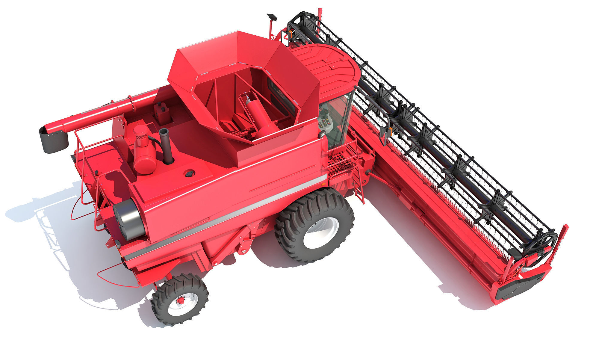 Combine Harvester 3D model_7