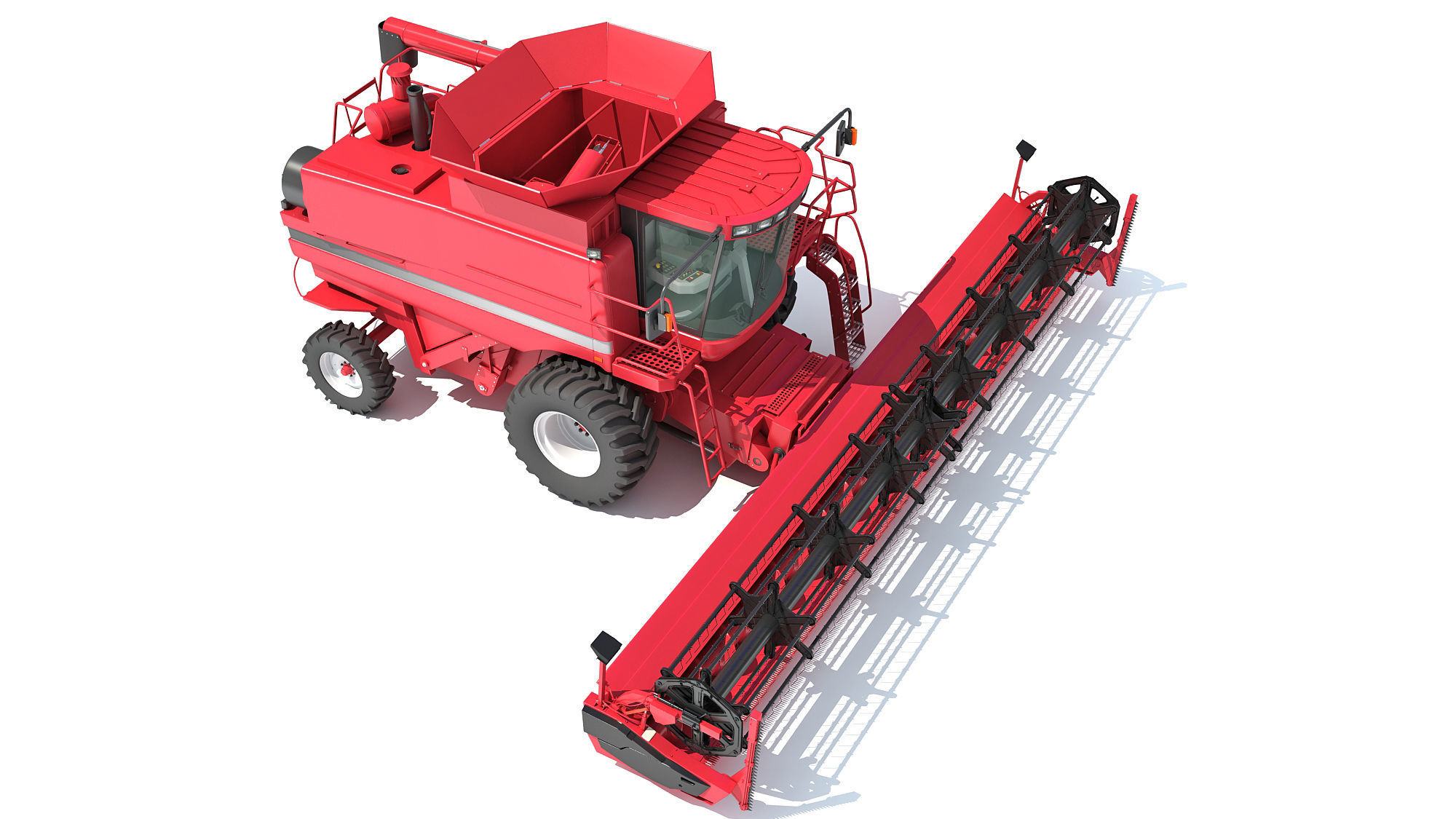 Combine Harvester 3D model_10