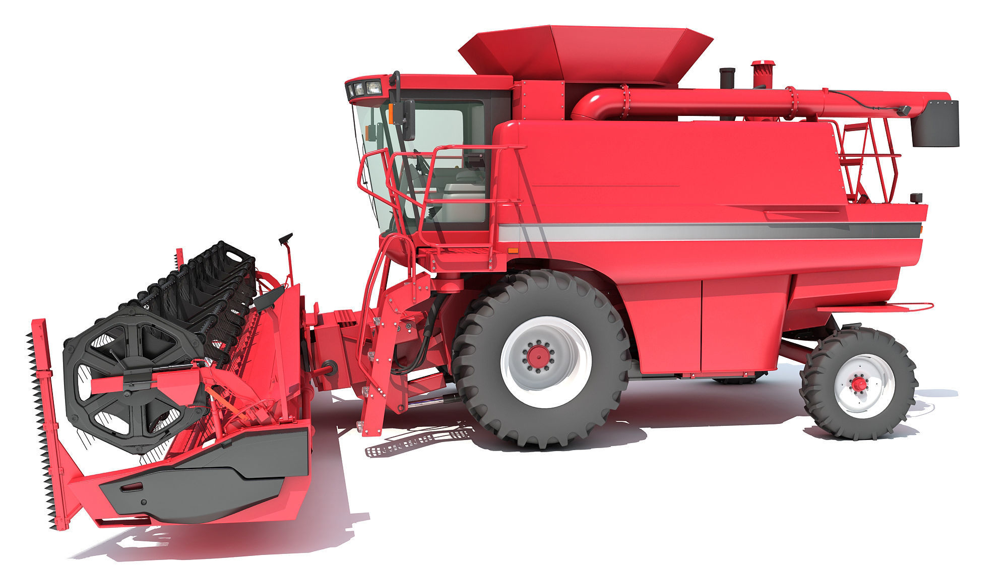 Combine Harvester 3D model_1