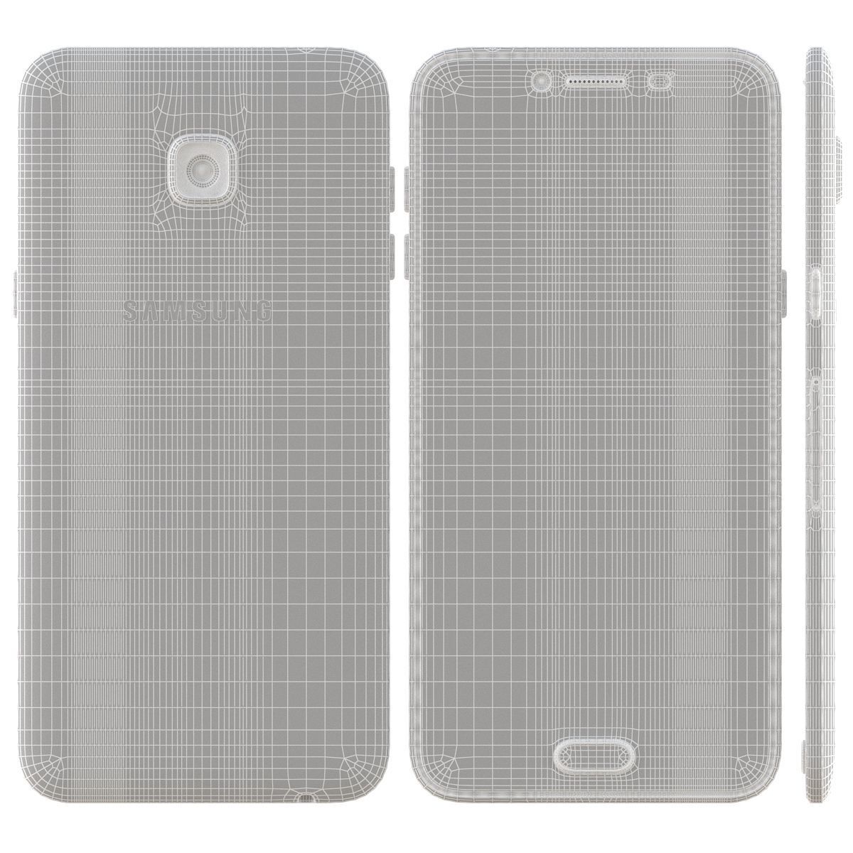Samsung Galaxy C5 Silver 3D model_19