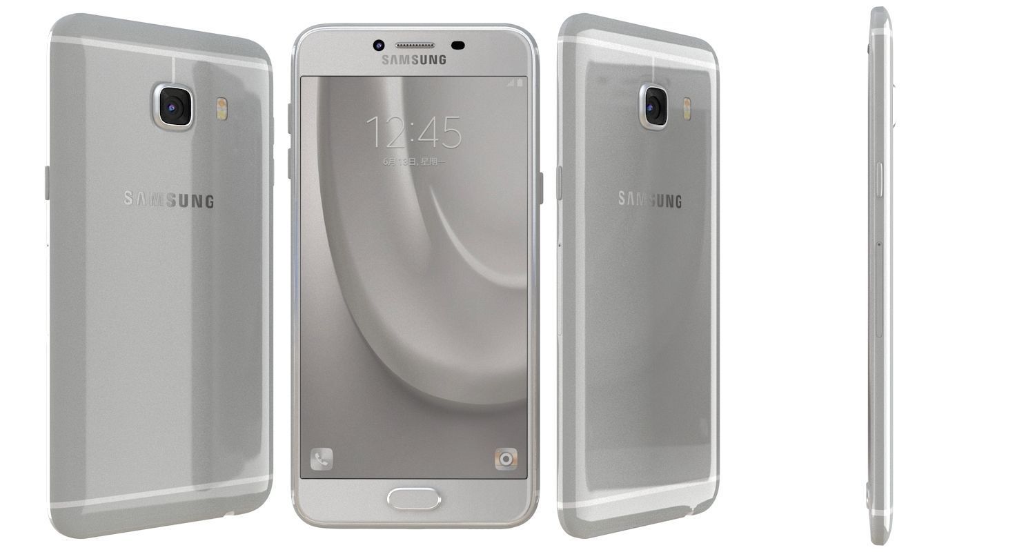 Samsung Galaxy C5 Silver 3D model_2
