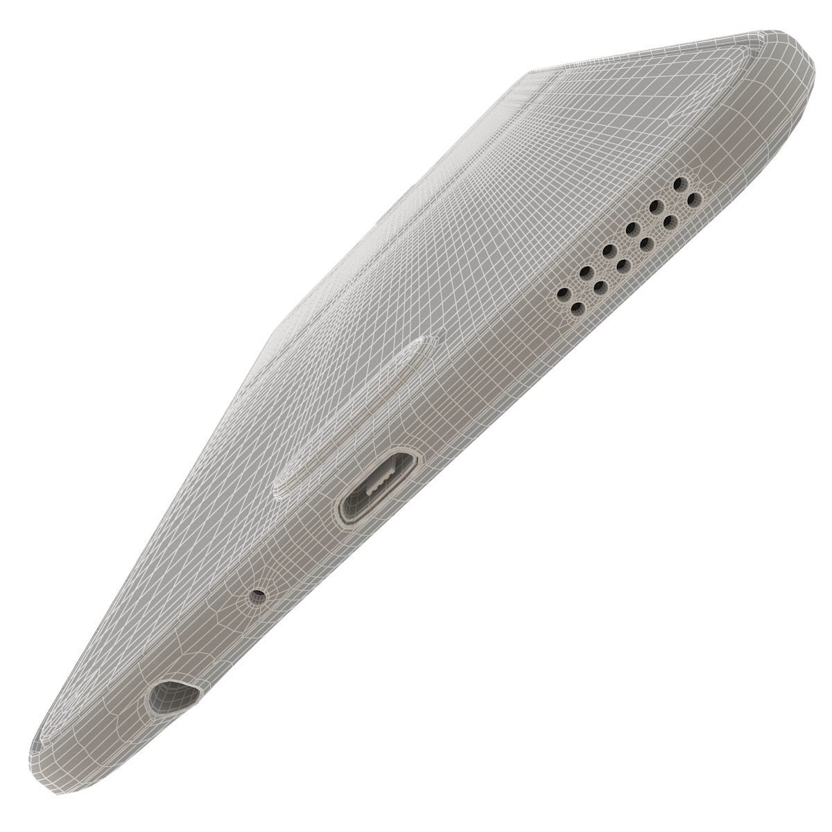 Samsung Galaxy C5 Silver 3D model_23