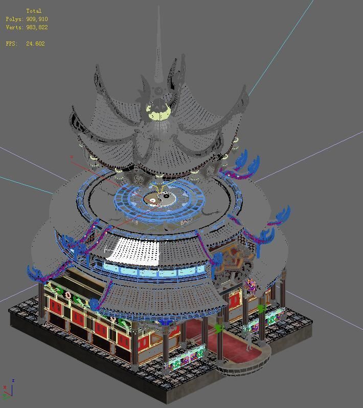 Shushan - side hall 3D model_2