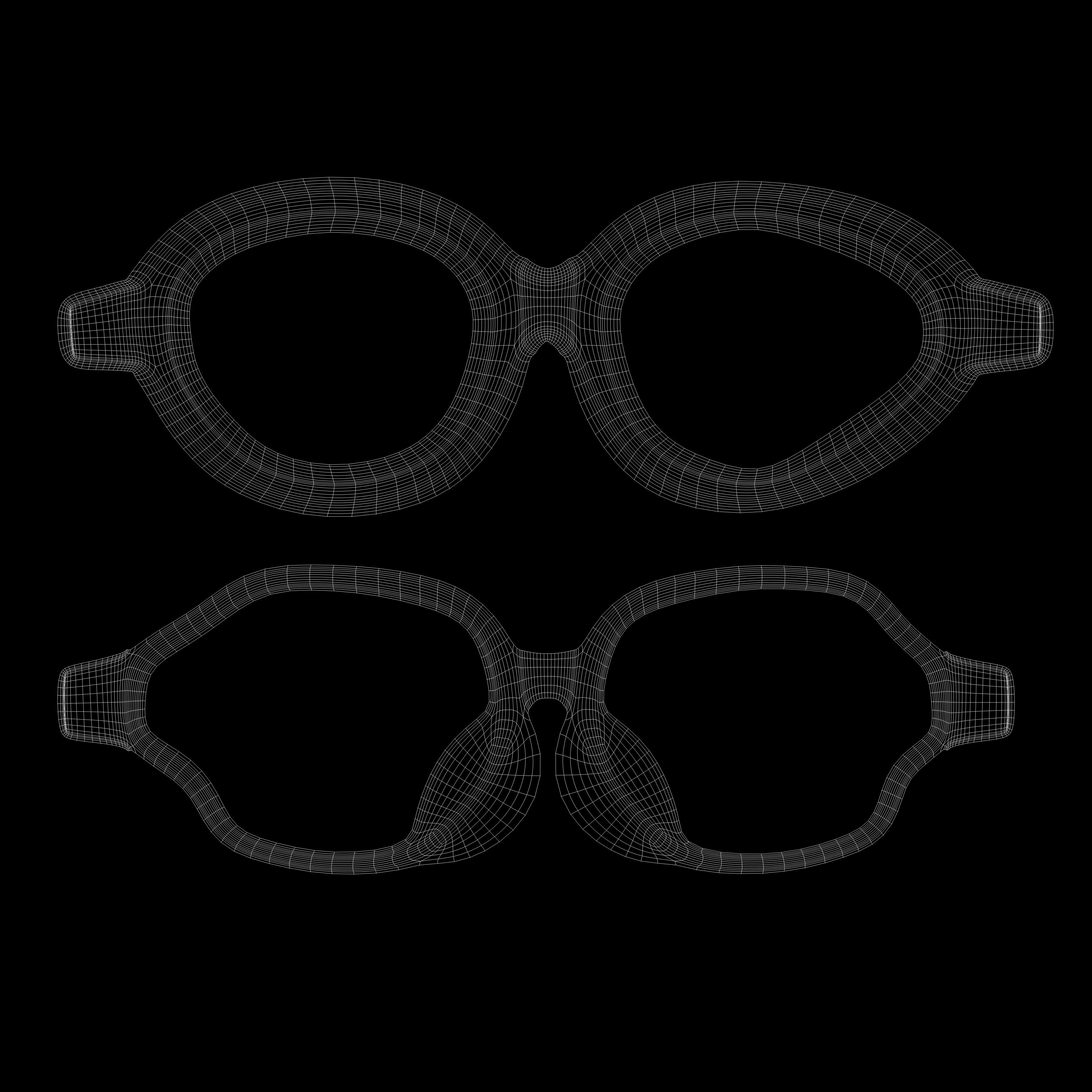 Eyeglasses for Men and Women 3D print model_12