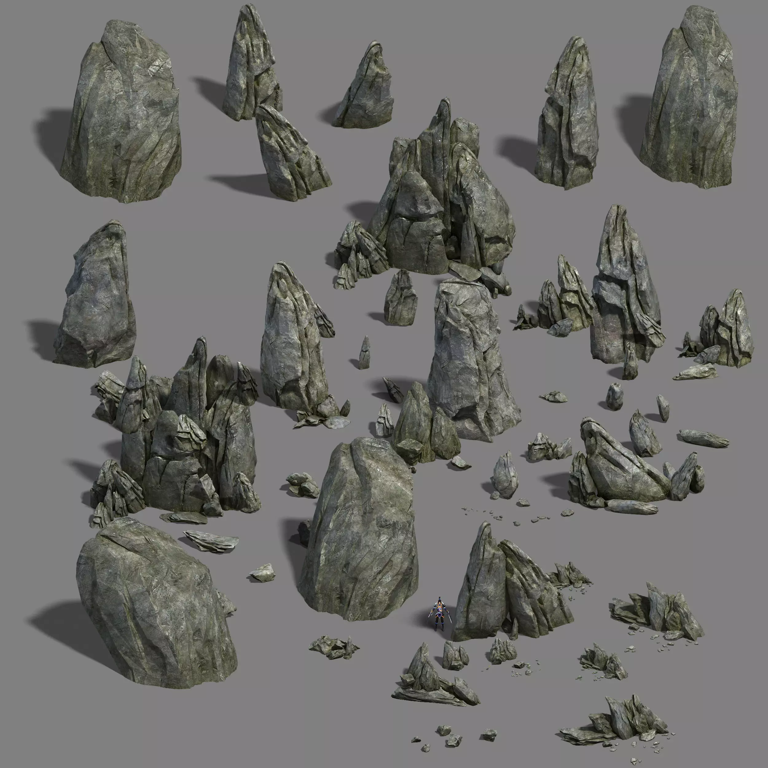 Shushan - mountain wall 3D model_0