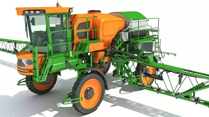 Sprayer and Spreader Machine 3D model