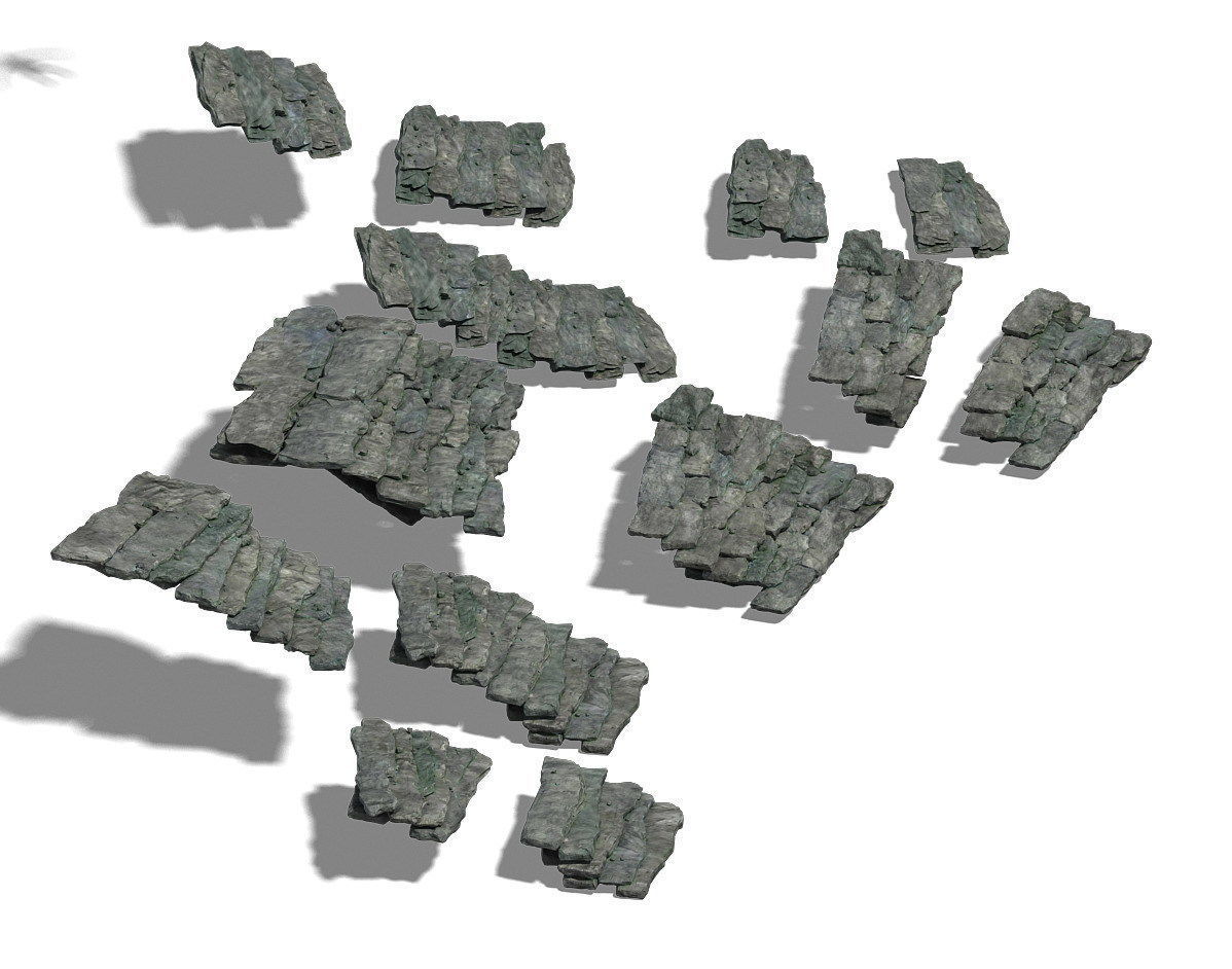 Shushan - stone ladder 3D model_7