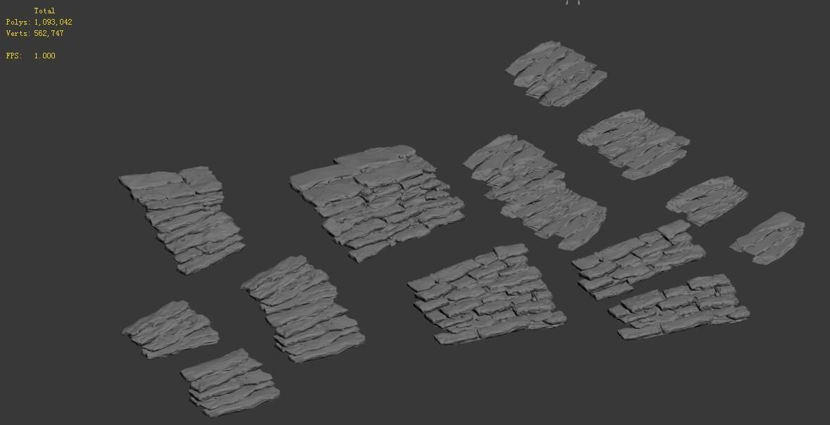 Shushan - stone ladder 3D model_3