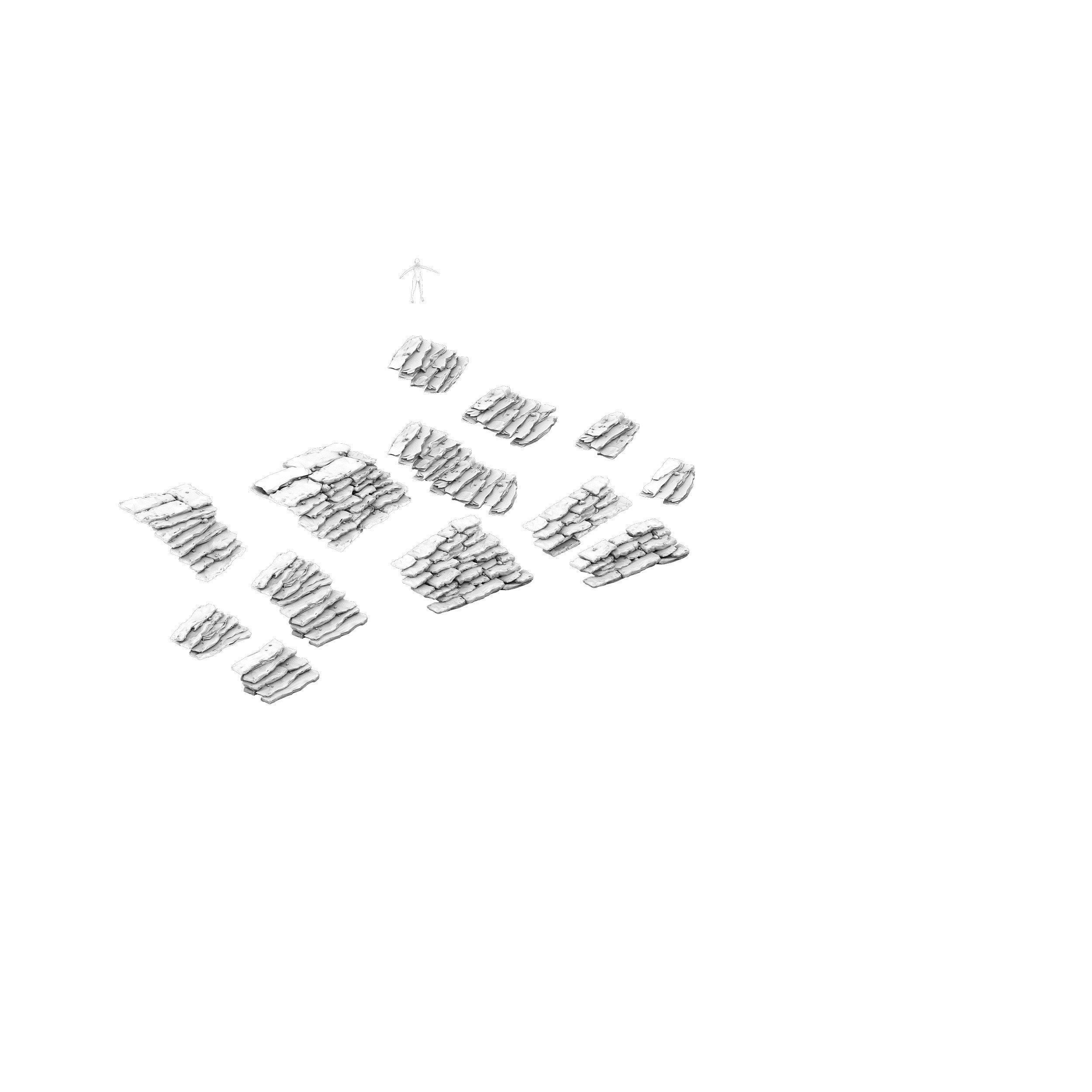 Shushan - stone ladder 3D model_2