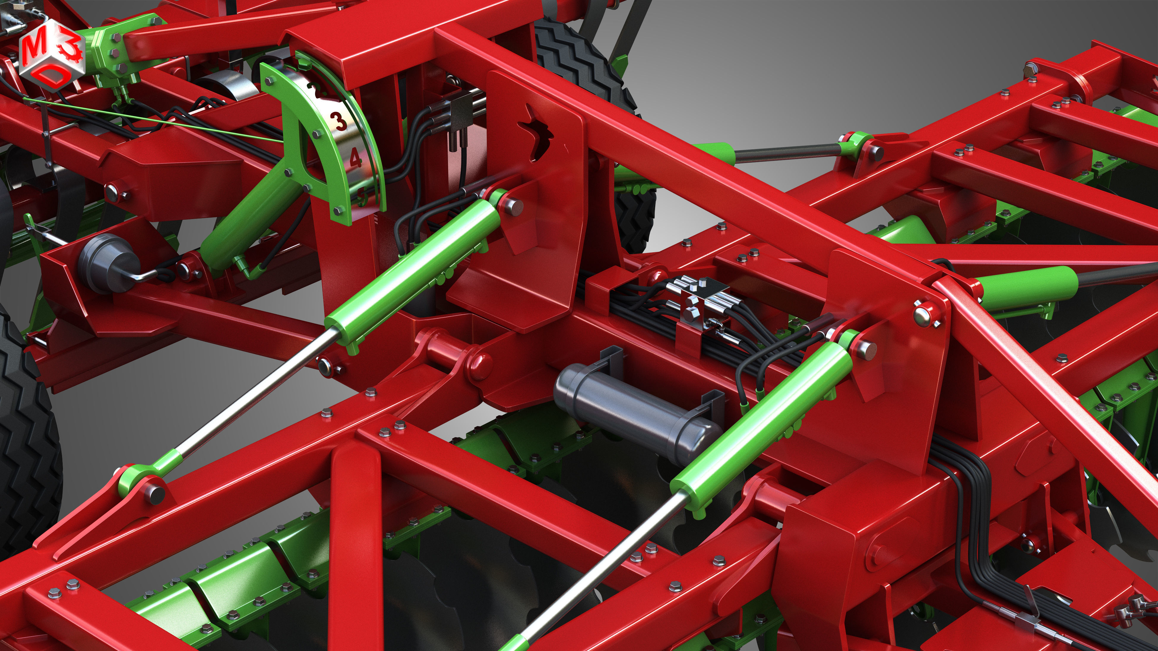 AGRO MASZ Tillage Machine 3D model_10